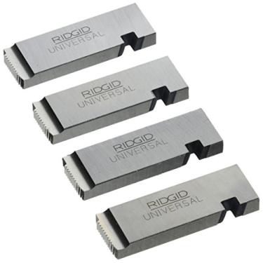 Imagem de RIDGID Moldes para máquina de rosquear 47745, moldes de tubo NPT de liga direita com tamanho de tubo nominal de 1,27 cm a 1,96 cm para cabeças de matriz universais