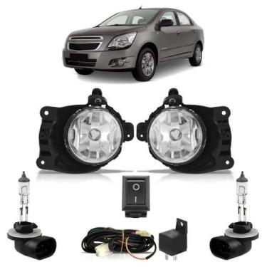 Imagem de Kit Milha Completo Cobalt 2012 A 2015 + Lâmpadas H27 - Automotive Impo