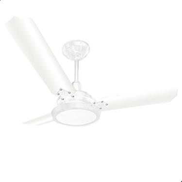 Imagem de Ventilador De Teto Lumi Led Branco silencioso moderno 3 Pás 220v