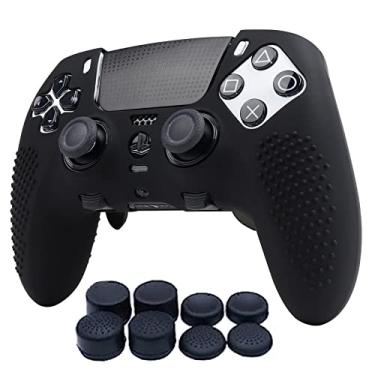 Imagem de RALAN Capas para controle de silicone com aderência de 8 polegares compatíveis com PS5 Dualsense Edge Controller Play Station 5 Acessórios, à prova de suor, capa de controle antiderrapante