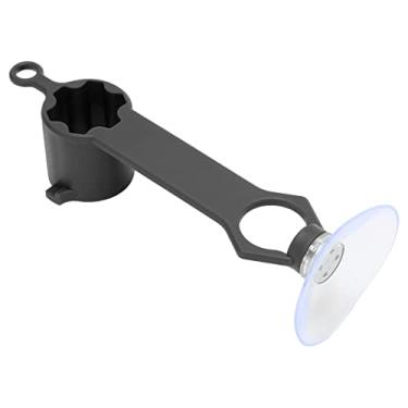 Imagem de Peças do Extrator de Suco Proteção Design Ergonômico Liquidificador Acessório Ventosa Chave Liquidificador para Casa Abs Misturador Chave Segurança (Cinza)