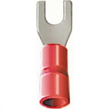 Imagem de Pre-Isolado Crimper Forquilha 0,5/1,5 Vermelho M5 6909  100pcs Fr2466-