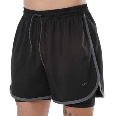 Imagem de Bermuda Elite Di Lorenzo Plus Size Masculina - Preto EG1-Masculino