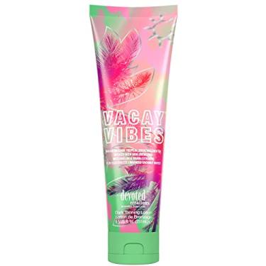 Imagem de Devoted Creations Vacay Vibes Loção Bronzeadora – Coquetel Bronzeador Tropical Para Interior/Exterior Infundido Com Extratos De Melancia E Goiaba Refrescantes Para A Pele, Além De Água De Coco Enriq