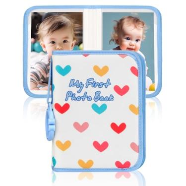 Imagem de Niselity Álbum De Fotos De Bebê Com 21 Fotos 4X6, Meu Primeiro Álbum De Fotos Para Bebês Ou Crianças Pequenas, Álbum De Fotos De Bebê "Love" Em Tecido Macio, Livro De Família, Presente Fofo Para Chá