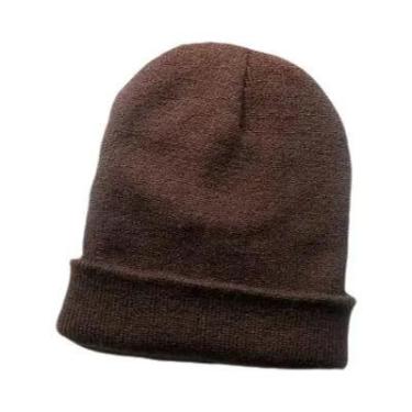 Imagem de Gorros de Inverno de Malha - Unissex, para Outono e Inverno, Marrom