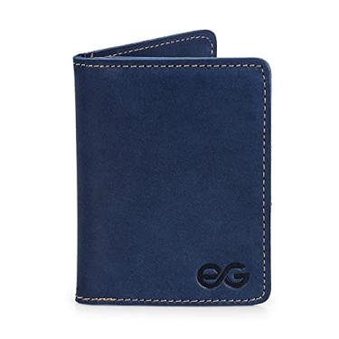 Imagem de Carteira Pequena Cnh/cédulas/cartões Mini Couro Legítimo (AZUL)