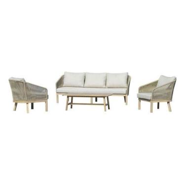 Imagem de Conjunto De Estar Importado 4 Pecas Sofa, Poltronas E Mesa - JHC Home 