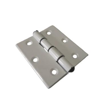 Imagem de Dobradiça Para Porta Portão Portinhola Alumínio 70x70 - Varios Kits (6, BRANCO)