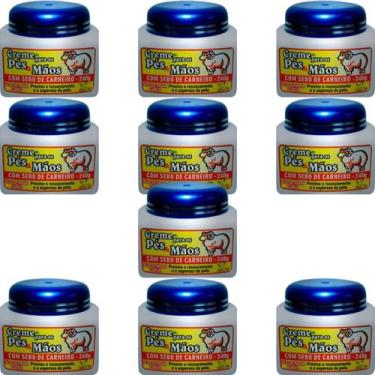 Imagem de Creme para os Pés e Mãos San Jully Com Sebo de Carneiro Pote 240g Kit 