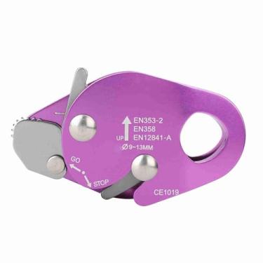 Imagem de Dispositivo descendente, corda de escalada para engrenagem, autofreio, parada descendente, parada descendente, descendente, para 9-13 mm, grampo de corda, equipamento de escalada de rapel