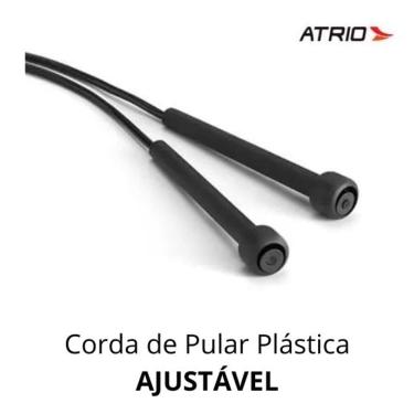 Imagem de Corda De Pular Plástica Preta Es120 - Atrio