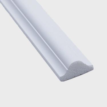 Imagem de Kit com 30 Barras Rodameio de Poliestireno 2,6cm X 12mm Liso 72m Branco