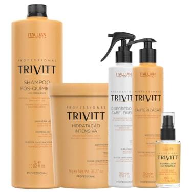 Imagem de Trivitt, Trivitt Fluido de escova, Hidratação 1kg, O Segredo do Cabeleireiro, Reparador de pontas, Shampoo 1L