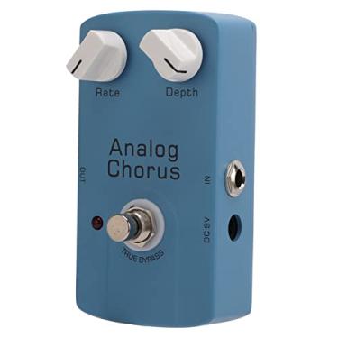 Imagem de Pedal de Chorus Analógico, Efeitos de Chorus de Circuito JF-37 Tom Transparente Fresco Extenso Clássico BBD Chip Mini 9V 12mA com Botões de Profundidade de Velocidade para Guitarra Elétrica