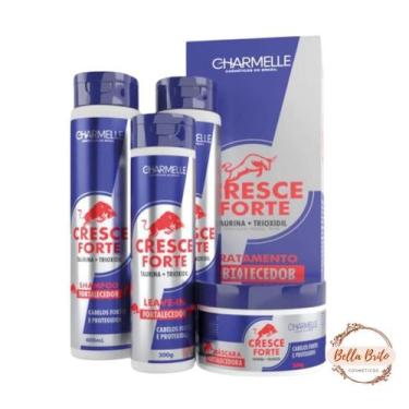 Imagem de Kit capilar cresce forte com 4 itens para crescimento e fortalecimento