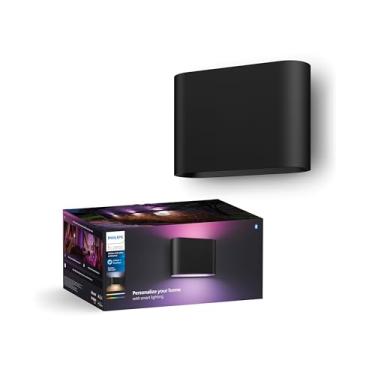 Imagem de Philips Hue Luminária inteligente para parede interna e externa Dymera - dois feixes de luz controláveis individualmente - Conexão segura, controle de qualquer lugar - 16 milhões de cores - Uso