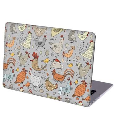 Imagem de MINGDAO Compatível com MacBook Air de 13,6 polegadas, capa protetora rígida com capa de teclado (A2681, chip M2, versão 2022) - Chick - WB08011