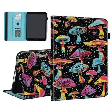 Imagem de BFUKVOU Capa para iPad 9ª geração/iPad 8/iPad 7, iPad 10.2 2021 2020 2019/iPad Air 10.5/iPad Pro 10.5, capa de couro PU TPU com compartimento para cartão, suporte para caneta, hibernar automaticamente