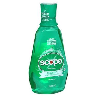 Imagem de Enxaguatório bucal clássico Scope Original Mint 33,33 onças da Scope (pacote com 2)