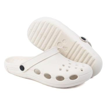 Imagem de Sandália Chinelo Babuche Masculino Feminino Branco Antiderrapante - Ca