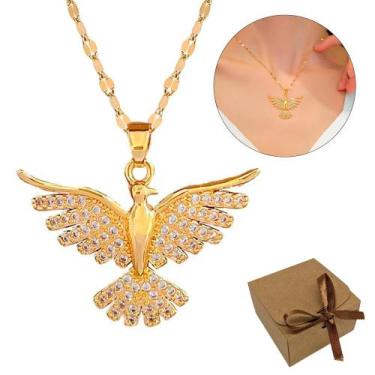 Imagem de Colar Divino Espírito Santo Semijoia Cravejada Presente Mãe - Things N