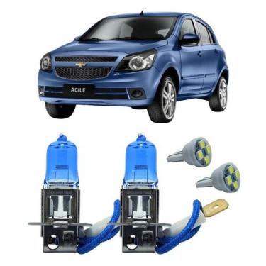 Imagem de Par Lâmpadas H3 12V 55W Super Branca 4300K Agile 2010 E 2011 - FullLig