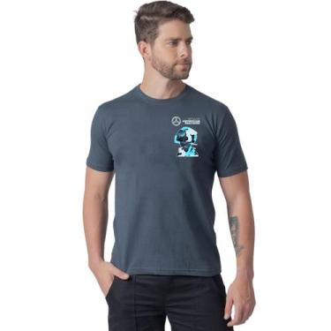 Imagem de Camiseta Básica Estampa Clássica Amg Hamilton Look Casual Algodão Fio 