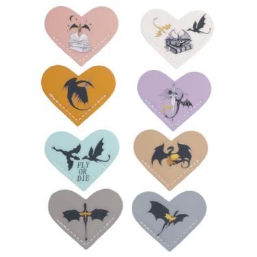 Imagem de Marcador de livro de couro de quarta asa, bonito marcador de livro, adequado para mulheres, crianças, acessórios de leitura para amantes de livros, alunos, professores, presentes