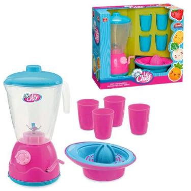 Imagem de Kit Liquidificador com Manivela Espremedor e Copos Infantil Para Crian