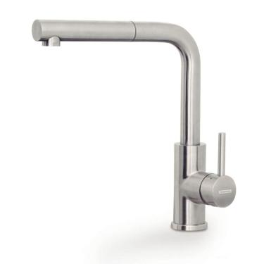 Imagem de Misturador Monocomando Tramontina Monde Plus Aço Inox Acabamento Scoth Brite Extensor T...