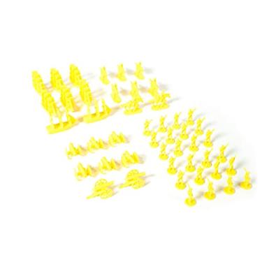 Imagem de Miniaturas militares Napoleônicas e da Guerra Civil (Amarelo): Conjunto de soldados de brinquedo: Infantaria, Cavalaria, Artilharia, Navios