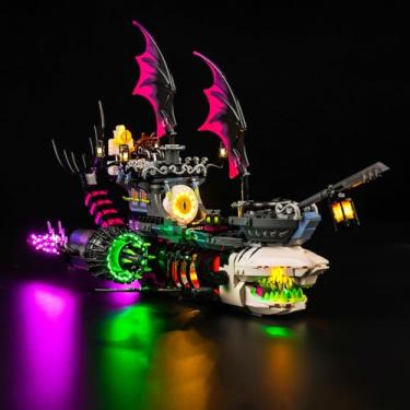 Imagem de LocoLee LED Light Kit for Lego DREAMZzz Nightmare Shark Ship 71469, Upgraded Creative Lighting Set Accessories Compatible with Lego dreamzzz 71469 Building Set (Lights Only, No Models)