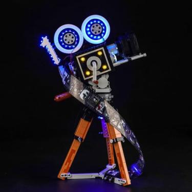 Imagem de BrickBling Luz LED para Lego Disney Walt Disney Tribute Camera 43230, versão controle de luz, kit de iluminação compatível com câmera Lego Disney 100 - modelo não incluído