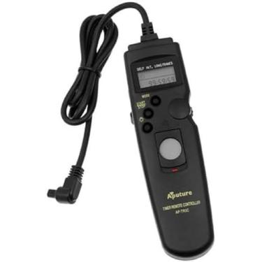 Imagem de Aputure Temporizador/intervalômetro de liberação do obturador remoto – Controle remoto de câmera 3C para câmeras Canon profissionais (substitui Canon RS 80-N3)