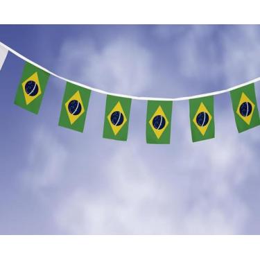 Imagem de Mini Bandeiras do Brasil decorativa Copa - PRESENTE-BRINDE
