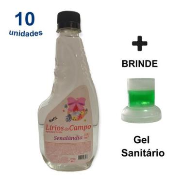 Imagem de Kit 10 Água de Cheiro Aromatizante Roupa Tecido Cheiroso Odorizado 500