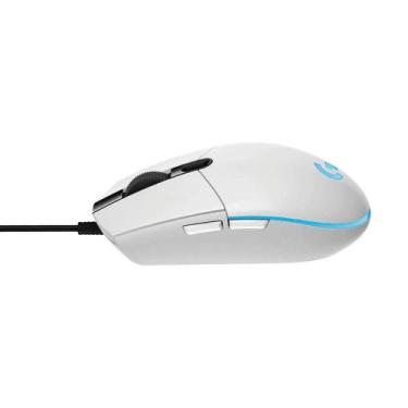 Imagem de Mouse Logitech G203 Lightsync RGB Gamer USB - Branco