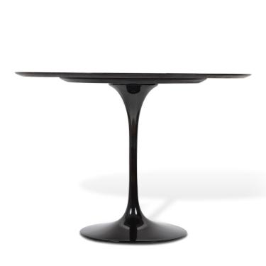 Imagem de Mesa De Jantar Tulipa Saarinen Redonda 70cm - Laqueada Preto