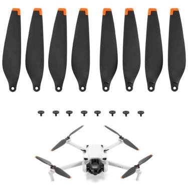 Imagem de 2 Pares Hélices De Reposição Para Drone Dji Mini 3 - Laranja