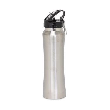 Imagem de Kit 2 Garrafa Squeeze Inox 750ml Academia Esportes Modernidade Escola Academia Cores:inox