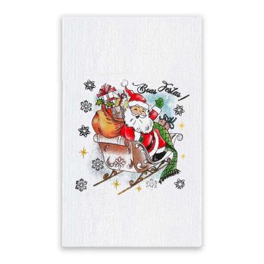 Imagem de Pano De Prato Natal Gigante Algodão 75cm X 52cm