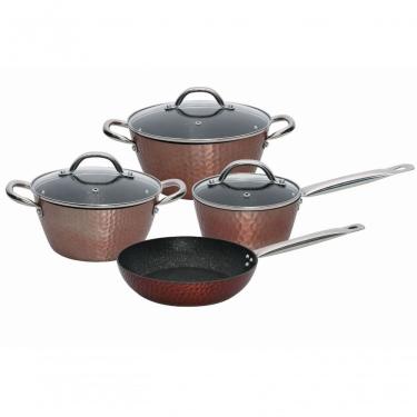 Imagem de Jogo 4 Panelas Bronce Cook Alumínio Martelado Mimo Style