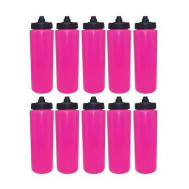 Imagem de Kit 10 Squeeze Tipo Gatorade 800ml Verde/laranja - Spec, Pink com pret