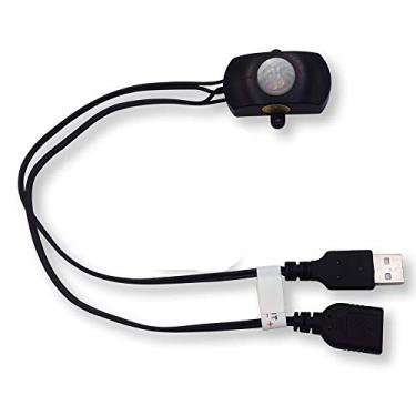 Imagem de weisuan-Tuodi Mini Interruptor Com Sensor Corporal Ativado Por Movimento Pir Usb 5V Dc12-24V 2A Cabo De Interface Para Fita Led, Luz Automática, Câmera Segurança, Monitoramento Animais Estimação (Se