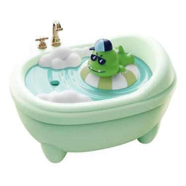 Imagem de Fenteer Umidificador de ar com animais fofos, difusor de óleos essenciais para sala de estar, Verde