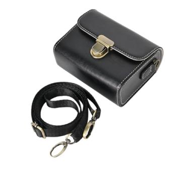 Imagem de BMAOLLONGB Capa Sx740, De Couro Pu Premium Corpo Inteiro Para Câmera, Canon Powershot G7 X Mark Ii/Iii Sx730 Ricoh Gr Ii Iii Sony Rx100 Iv V Vi Vii (Preto)