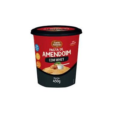 Imagem de Santo Antônio Pasta de Amendoim com Whey, 450g