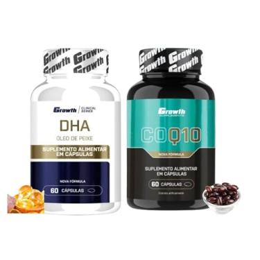 Imagem de Kit Coenzima Q10 60 Capsulas e DHA Oleo de Peixe Omega 3 60 Capsulas Growth