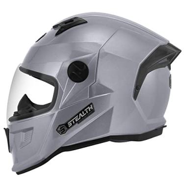 Imagem de CAPACETE FECHADO PRO TORK STEALTH SOLID BRILHANTE PRATA TAM. 56